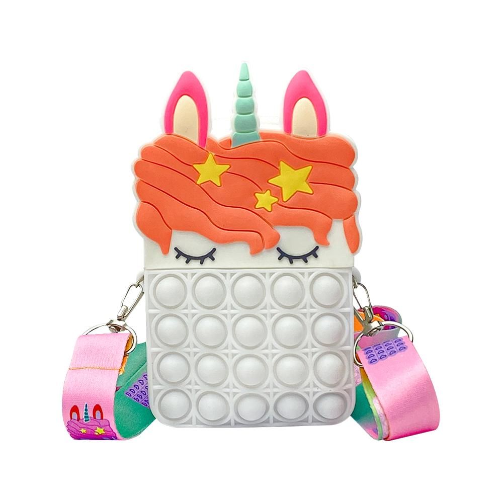 Orcrate Pop It Bag for Girls -P- Unicorn sling Bags for Girls Kids Sling Bags