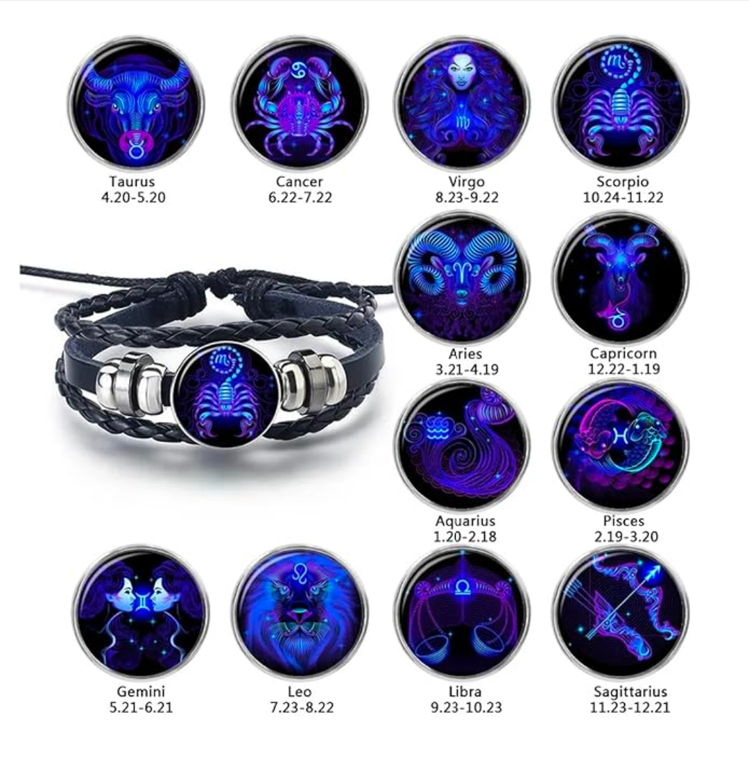Zodiac Bracelet Reflect Manifestation Bracelet
(Energized)