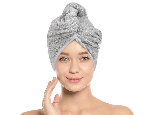Orcrate Hair Towel Wrap Quick Dry 100% Cotton