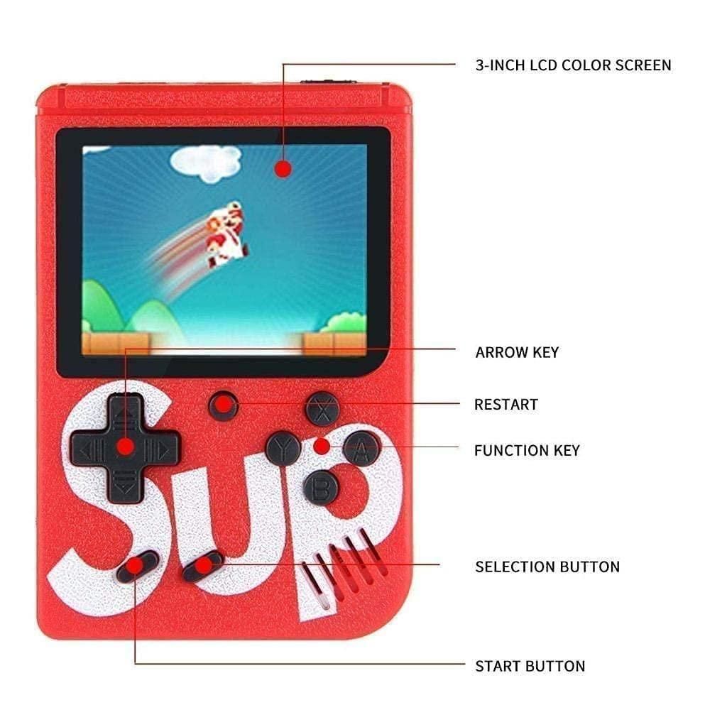 400 in 1 Sup Video Games Portable, Handheld Console, Classic Retro Game Box Toy for Kids Boys & Girls