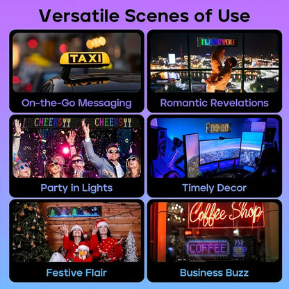 Orcrate Bright Car Window Display( 16×64 pixels)14mm