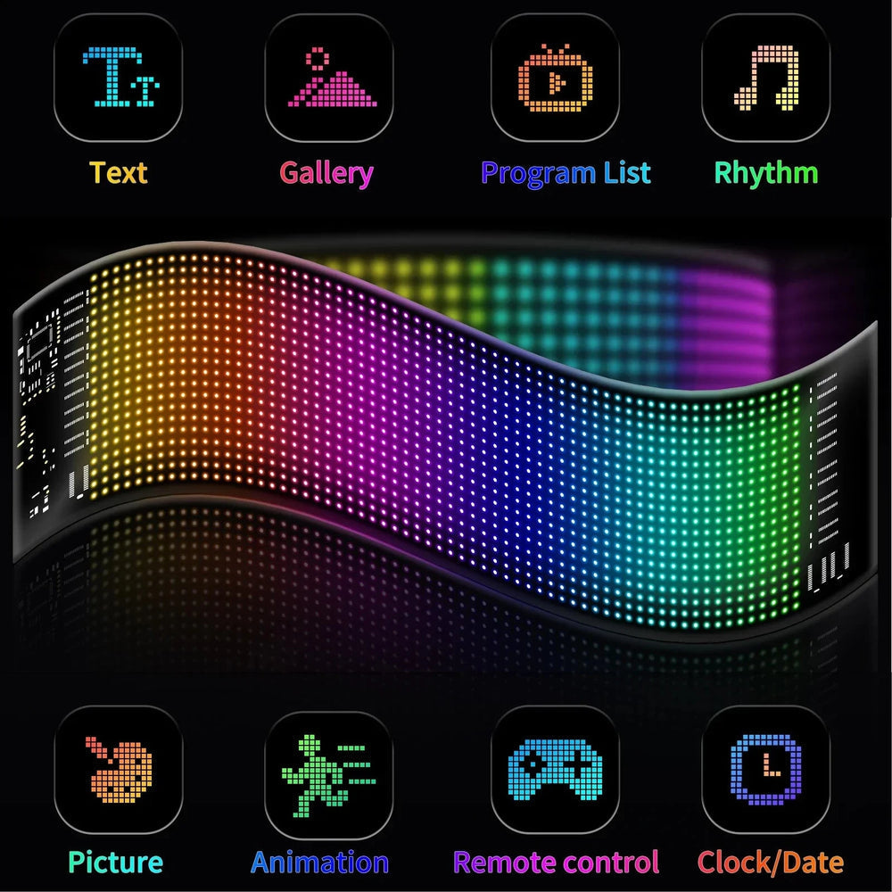 Orcrate Bright Car Window Display( 16×64 pixels)14mm