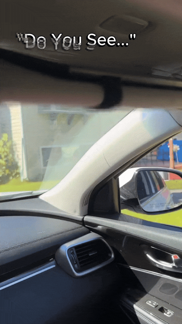 Orcrate Car vanity mirror with LED lights rechargeable mirror